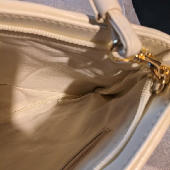 Vintage Cream Leather Purse - Picture 6 of 7
